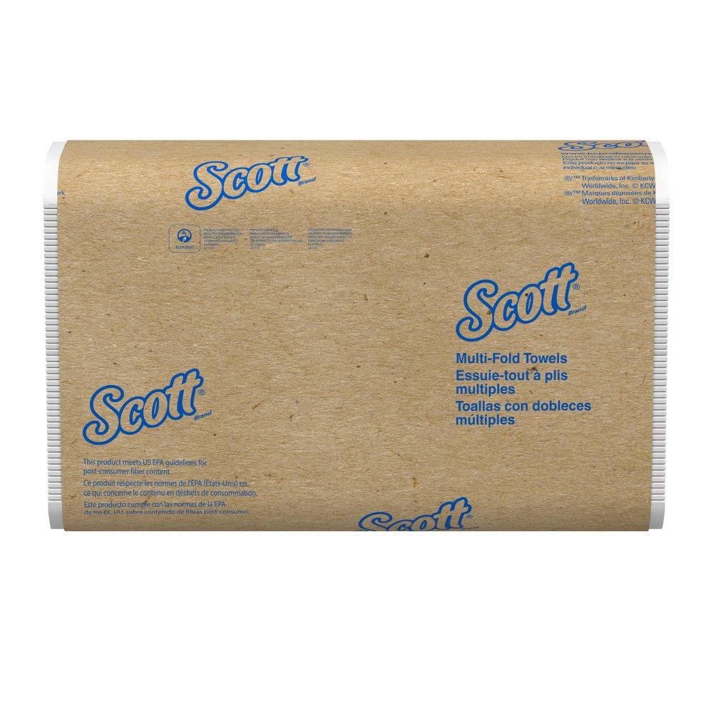 Scott® White 9-1/4 x 9-2/5 in. Multi-fold Towel (Pack of 250, Case of 12 Packs) 