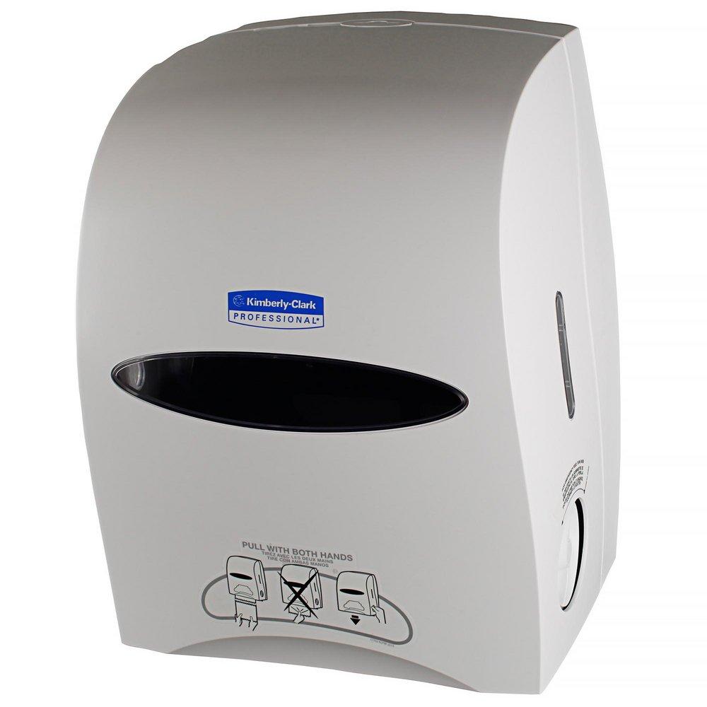 Kimberly Clark Pearl White Plastic Hard Roll Towel Dispenser 