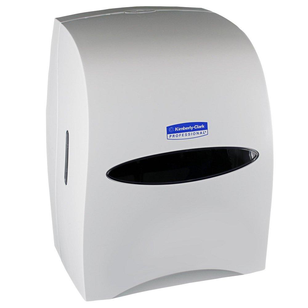 Kimberly Clark Pearl White Plastic Hard Roll Towel Dispenser 