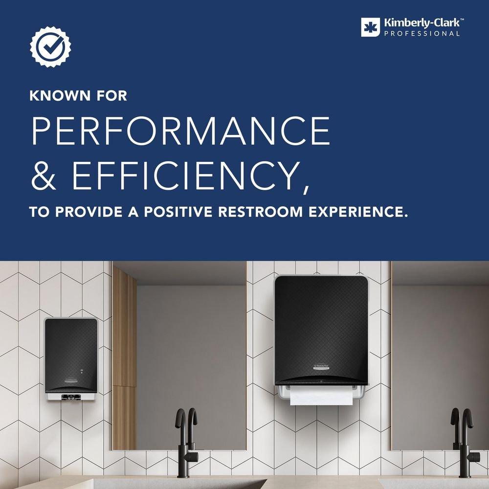 Kimberly-Clark Professional&trade; Black Plastic Hard Roll Towel Dispenser 