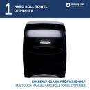 Kimberly-Clark Professional&trade; Black Plastic Hard Roll Towel Dispenser 