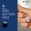 Kimberly-Clark Professional&trade; Black Plastic Hard Roll Towel Dispenser 