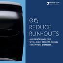 Kimberly-Clark Professional&trade; Black Plastic Hard Roll Towel Dispenser 