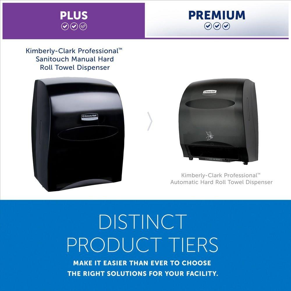 Kimberly-Clark Professional&trade; Black Plastic Hard Roll Towel Dispenser 