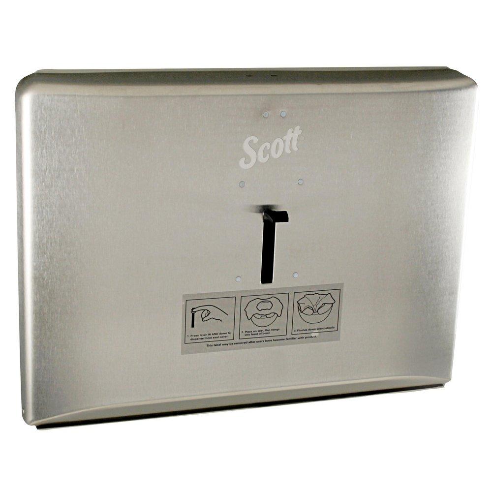 Kimberly Clark Silver Personal Toilet Seat Cover Dispenser 