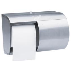 Double Roll Covered Bath Tissue Dispenser in Stainless Steel
