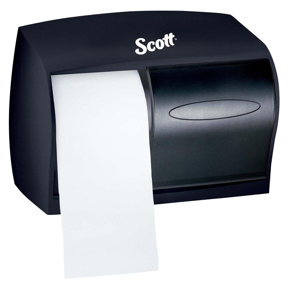 Scott&reg; Smoke/Grey Double Roll Covered Bath Tissue Dispenser 
