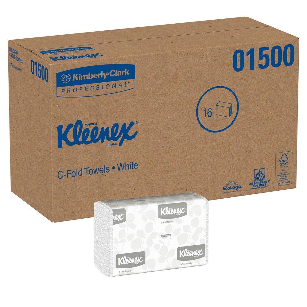 Kimberly Clark White 1 Ply C-fold Towel (Case of 16) 