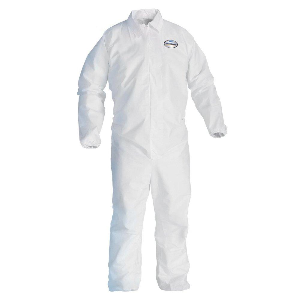 KleenGuard&trade; White Coverall with Elastic Wrist in White (Case of 25) 