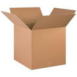 20 x 20 x 20 in. Kraft Plain Double Wall Corrugated Regular Slotted Carton with 48ECT