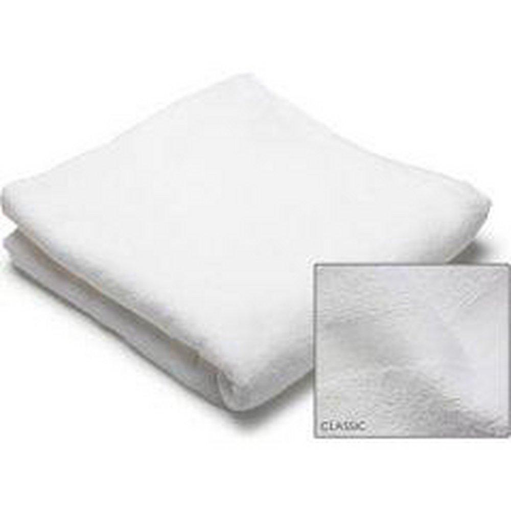 HP Textiles White 24 in. Cotton Bath Towel in White 