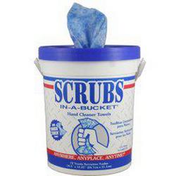 10 x 12 in. Hand Cleaner Towel in Blue (Container of 72 Towels, 6 Containers per Case)