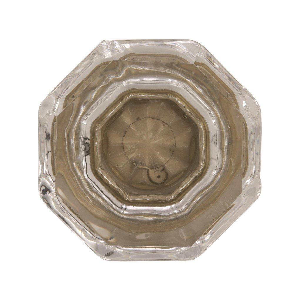 Amerock Clear 1-5/16 in (33 mm) Diameter Clear/Polished Nickel Cabinet Knob 
