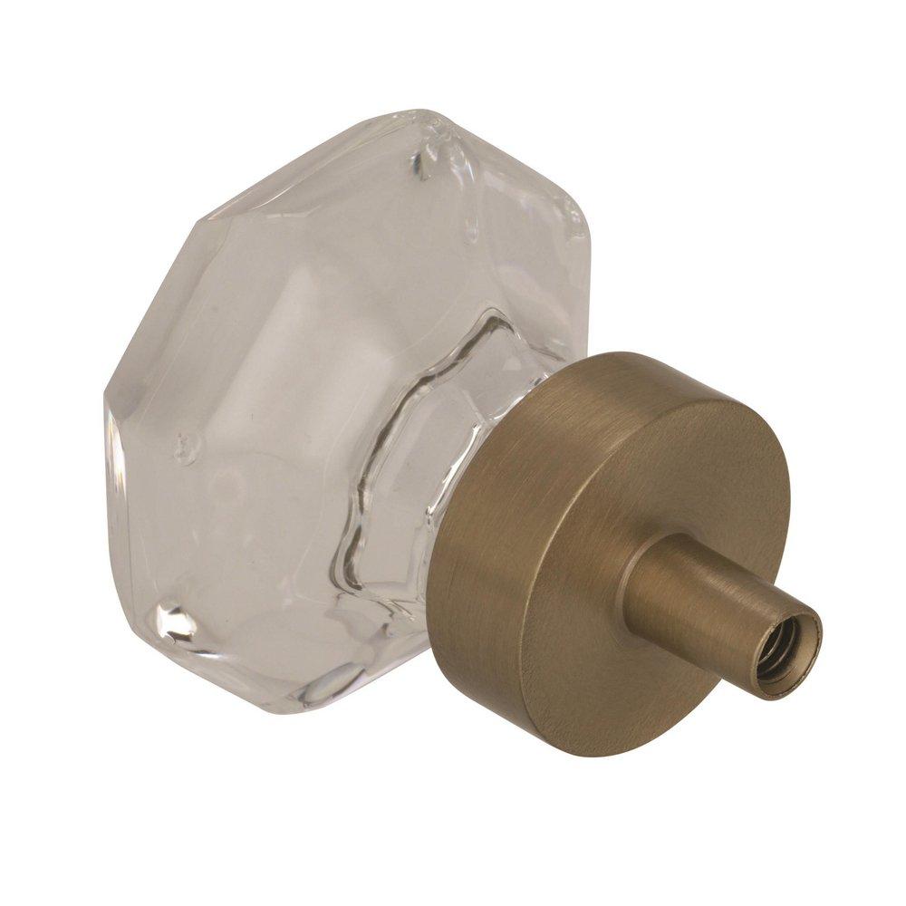 Amerock Clear 1-5/16 in (33 mm) Diameter Clear/Polished Nickel Cabinet Knob 