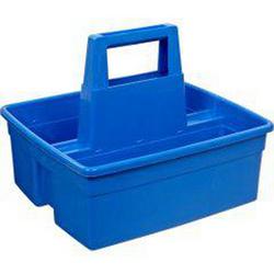 12 in. Maids Caddy Basket with Insert in Blue