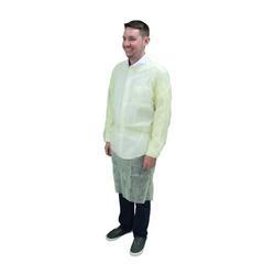 XL Size Polypropylene Isolation Gown in Yellow