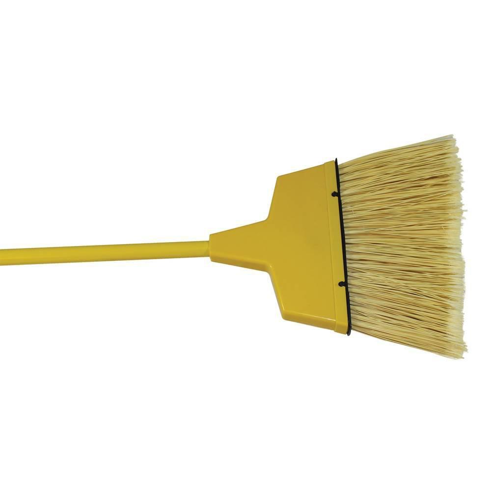 Impact Products Yellow 8 in. Plastic Angled Broom in Yellow 