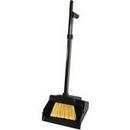 32 x 12 in. PVC Dust Pan with Broom and Clip in Black