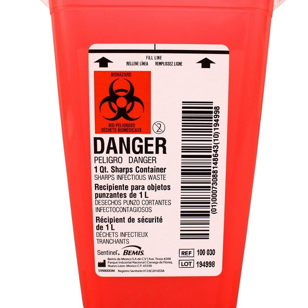 Impact Products Red 4-1/21 in. Sharp Container 
