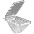 4-13/100 x 7-31/100 in. PET Hinged Lid Sandwich Wedge Container