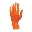 Size M 5 mil Rubber Exam Disposable Gloves in Orange (Case of 10)