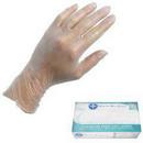 Size XL 4 mil Plastic Exam and Protection Disposable Gloves in Clear