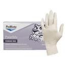 HOSPECO White 4 mil Rubber Ambidextrous and Exam Disposable Gloves in White 