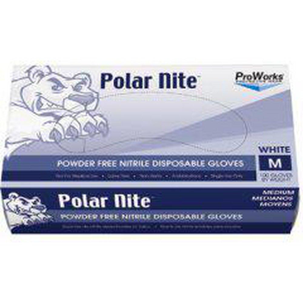 HOSPECO White 4 mil Rubber Ambidextrous and Exam Disposable Gloves in White 