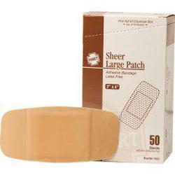 2 x 4-1/2 in. Plastic Adhesive Bandage in White (Box of 50, Case of 12 Boxes)