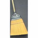 9 in. Angled Stiff Broom with Polypropylene Bristles and Wood Handle
