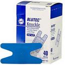 HART Health Blue 1-1/2 in. Metal Detectable Woven Knuckle Adhesive Bandage in Blue (Box of 40, Case of 12 Boxes) 