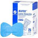 1-3/4 x 3 in. Metal Detectable Woven Large Fingertip Adhesive Bandage in Blue (Box of 25, Case of 12 Boxes)