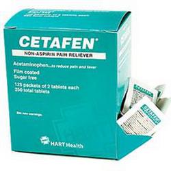 325 mg Acetaminophen Pain Reliever (Pack of 2, Box of 125 Packs, Case of 10 Boxes)