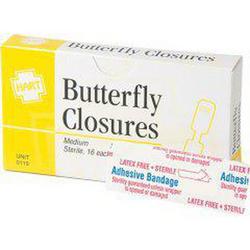 Medium Butterfly Closure Bandage (Box of 16, Case of 10 Boxes)