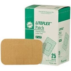 2 x 3 in. Fabric, Elastic, Woven and Cloth Large Patch Adhesive bandage (Box of 25)