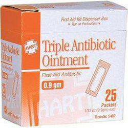 0.9 gm Triple Antibiotic Ointment (Box of 25, Case of 12 Boxes)