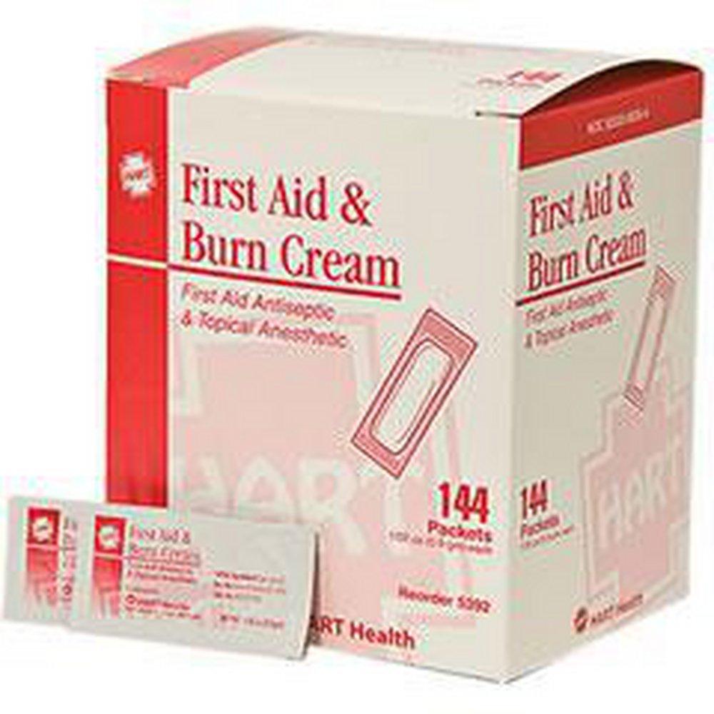 HART Health First Aid and Burn Cream (Box of 144, Case of 10 Boxes) 
