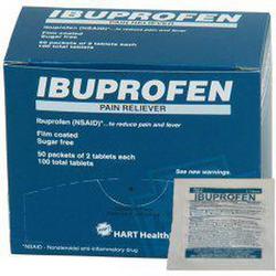 200 mg Pain Reliever Tablet (Pack of 2, Box of 125 Packs, Case of 10 Boxes)