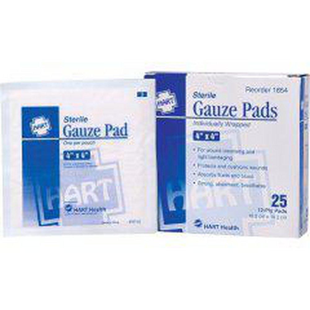 HART Health 4 x 4 in. Woven Cotton Sterile Gauze Pad 