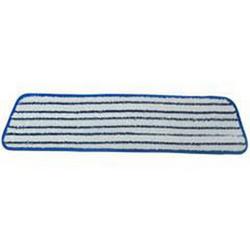 18 x 5 in. HD Microfiber Finish Mop Pad in Blue