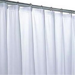 42 x 72 in. Vinyl Shower Curtain in Matte White
