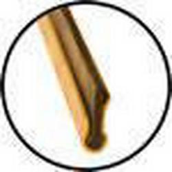 22 in. Brass Clip Channel with Rubber