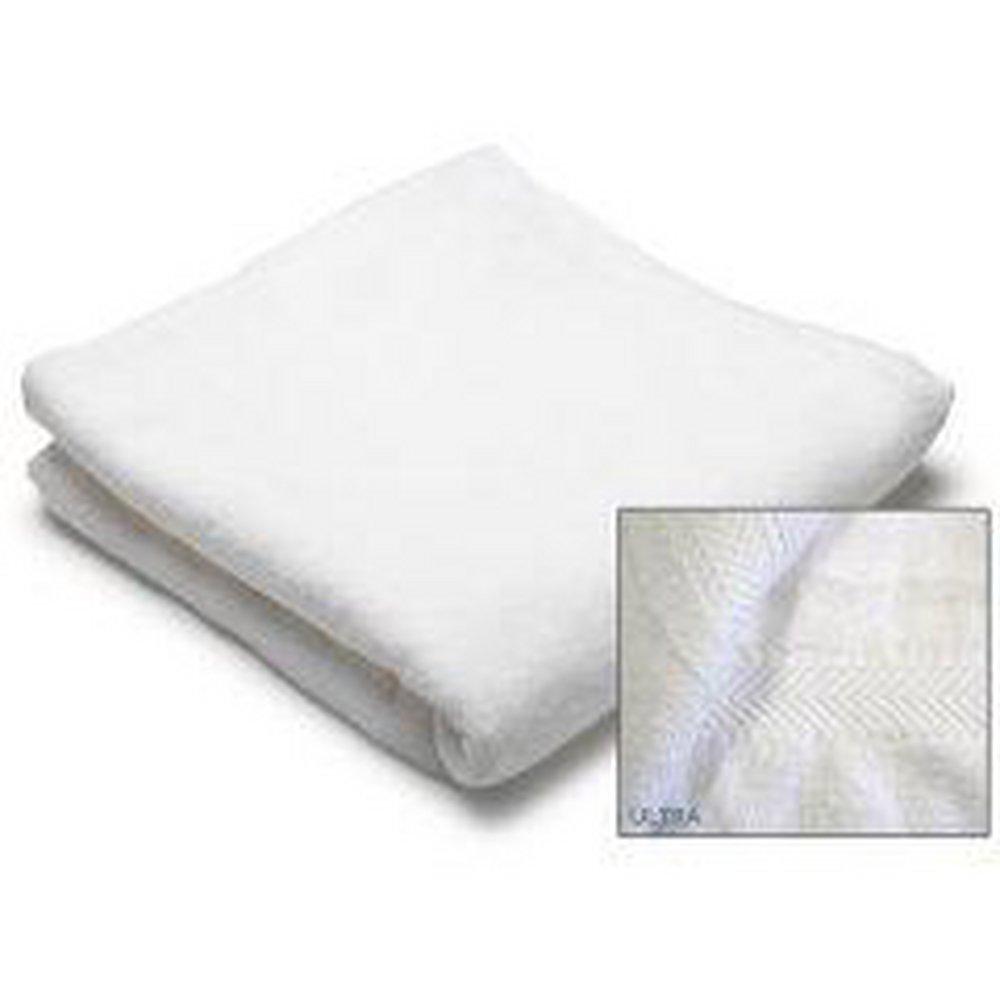 HP Textiles White 27 in. Polyester Bath Towel in White 