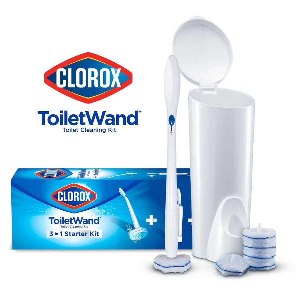 Clorox White Toilet Wand Disposable Cleaning Kit 