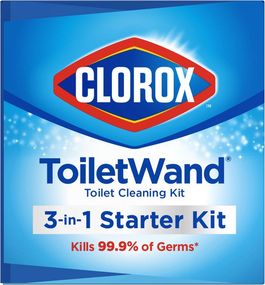 Clorox White Toilet Wand Disposable Cleaning Kit 
