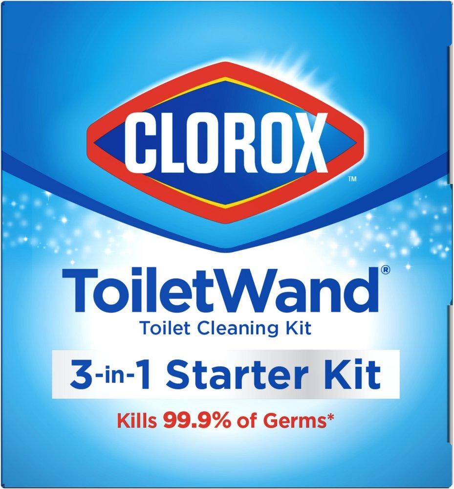 Clorox White Toilet Wand Disposable Cleaning Kit 