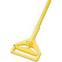 60 in. Plastic Head Quick Change Mop Handle in Yellow