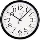 13-1/2 in. Classic Round Wall Clock in Black with White