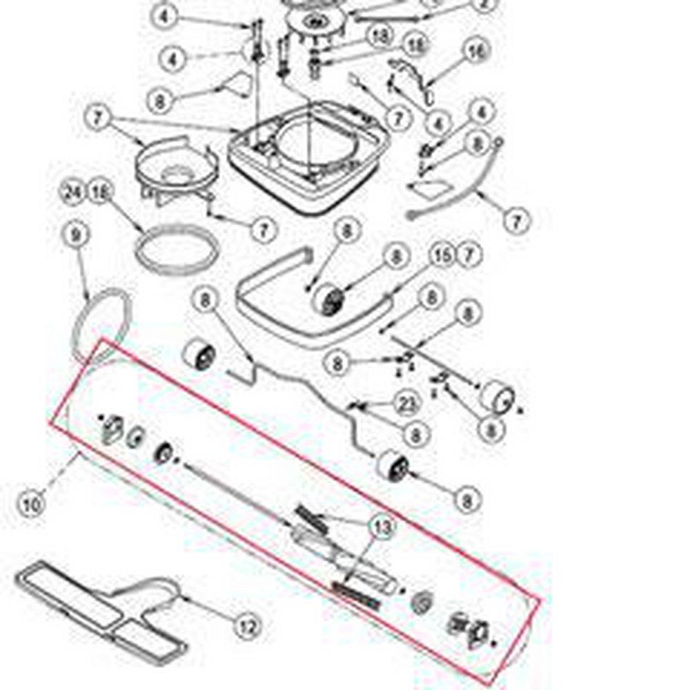 Sanitaire&reg; 12 in. Steel Roller Brush Assembly 