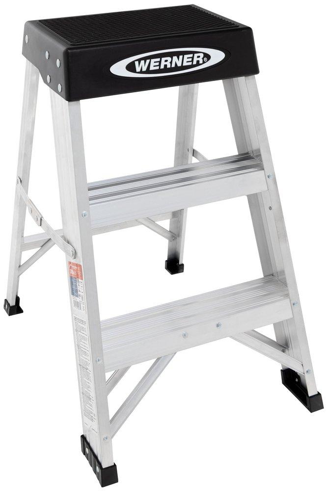 Werner Ladder Aluminum Aluminum Step Stool 